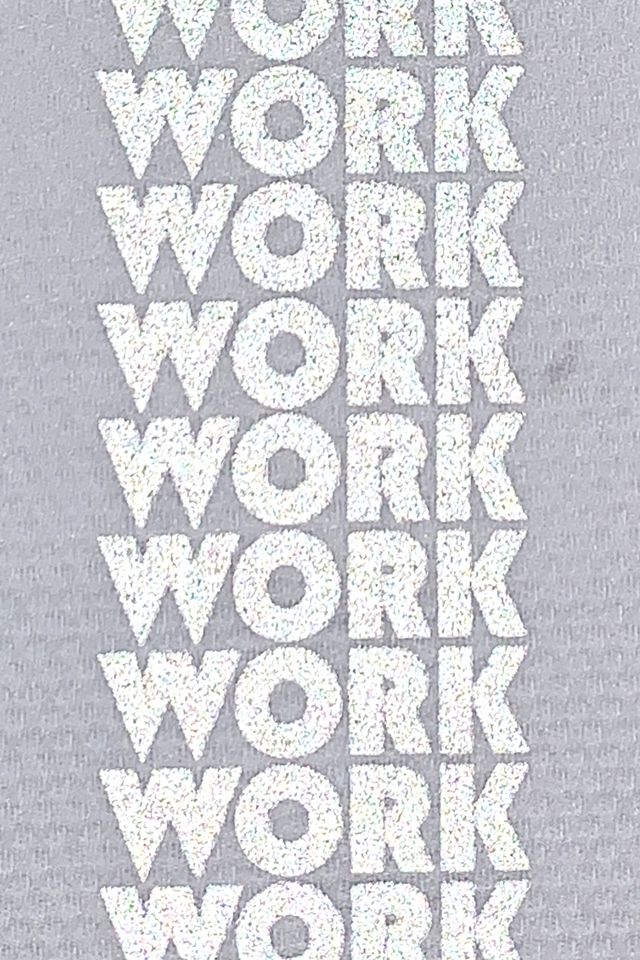 WORKWORKWORKWORK REFLECTIVE T-SHIRTS WHITE