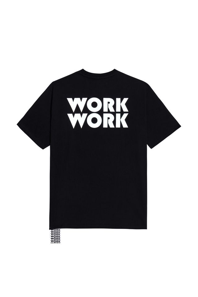 WORKWORK LOGO T-SHIRTS BLACK