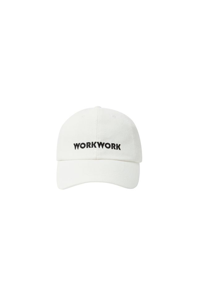 WORK HARD CAP WHITE