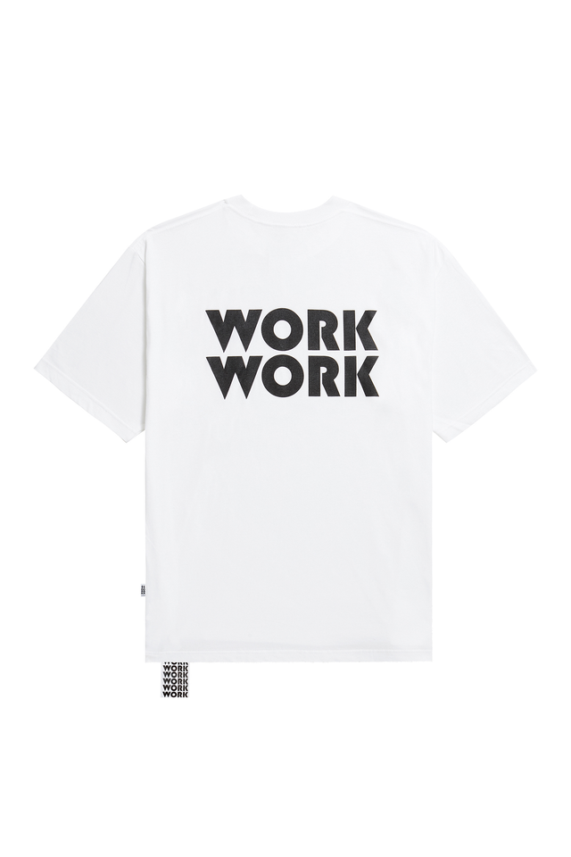 WORKWORK LOGO T-SHIRTS WHITE