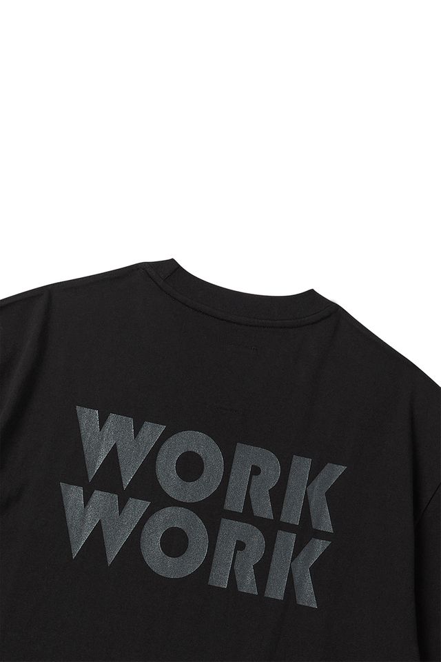 WORKWORK LOGO SHORT T-SHIRTS BLACK